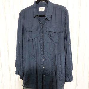 Anthropologie holding horses button tunic long s